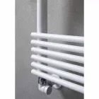 Chauffe-serviettes à radiateur horizontal en acier 750 W - Nibbio Viadurini