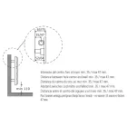 Radiateur hydraulique simple en acier au carbone noir fabriqué en Italie - Ciro Viadurini