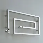 Refroidisseur chrome hydraulique sèche-serviettes serpent Scirocco H, Design Viadurini