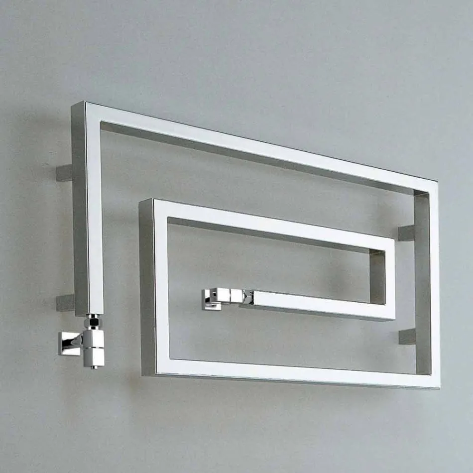 Refroidisseur chrome hydraulique sèche-serviettes serpent Scirocco H, Design Viadurini