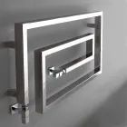 Refroidisseur chrome hydraulique sèche-serviettes serpent Scirocco H, Design Viadurini