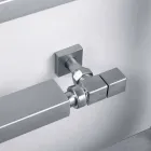 Refroidisseur chrome hydraulique sèche-serviettes serpent Scirocco H, Design Viadurini