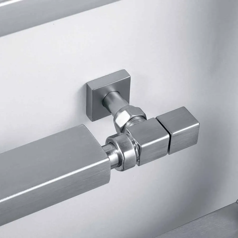 Refroidisseur chrome hydraulique sèche-serviettes serpent Scirocco H, Design Viadurini