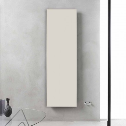 Radiateur design vertical en acier blanc grisâtre jusqu'à 839 W - Glace Viadurini