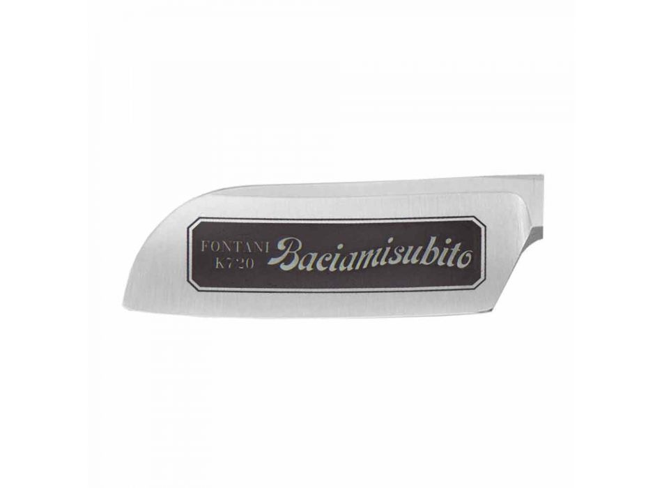 Rasoir à barbe à main levée avec lame en acier et Coramella Fabriqué en Italie - Mello Viadurini