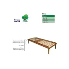 Sommier Double Entièrement en Bois de Hêtre Bio Energy 160x190cm - Energy Viadurini