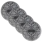Rosenthal Versace Barocco 4 Assiettes Plates Diamètre 17 cm en Porcelaine - Barocco Viadurini