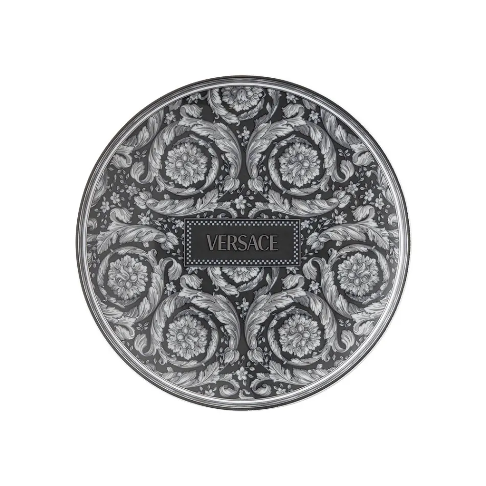 Rosenthal Versace Baroque 4 Assiettes Plates Diamètre 17 cm en Porcelaine - Baroque Viadurini