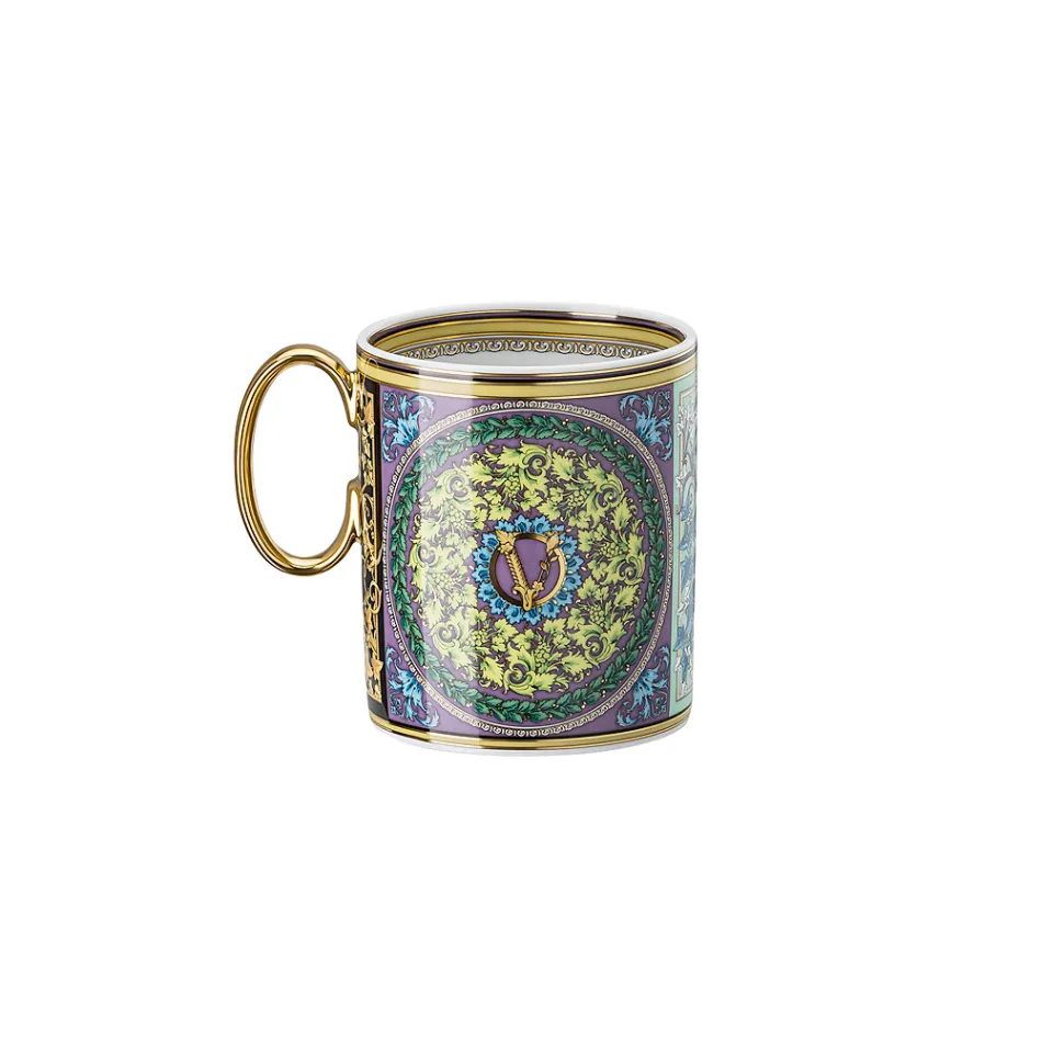 Rosenthal Versace Barocco Mosaic 4 verres avec anse en porcelaine - Mosaïque Viadurini