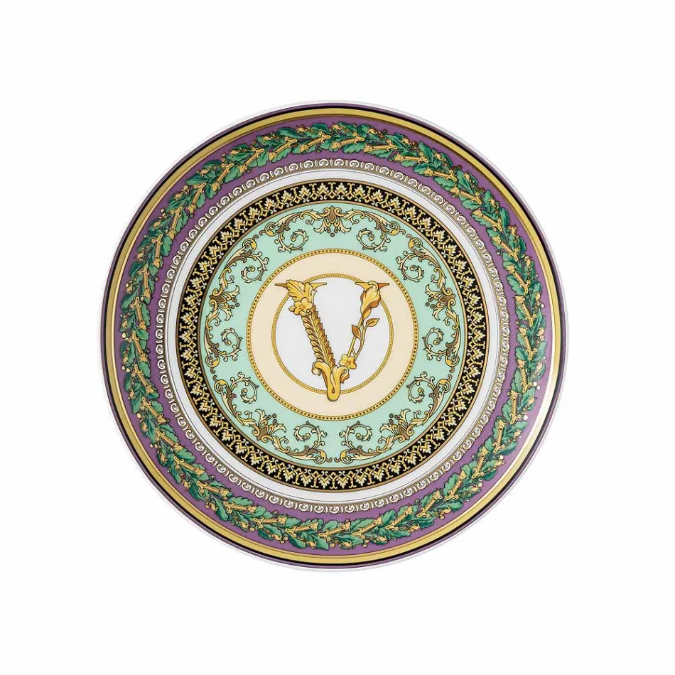 Rosenthal Versace Barocco Mosaic 4 Assiettes Plates Diamètre 17 cm - Mosaïque Viadurini