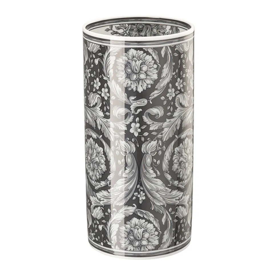 Vase en porcelaine baroque Rosenthal Versace aux couleurs ton sur ton - Baroque Viadurini