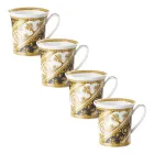 Rosenthal Versace I Love Baroque 4 verres avec anse en porcelaine - Baroque Viadurini