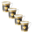 Rosenthal Versace I Love Baroque 4 verres avec anse en porcelaine - Baroque Viadurini