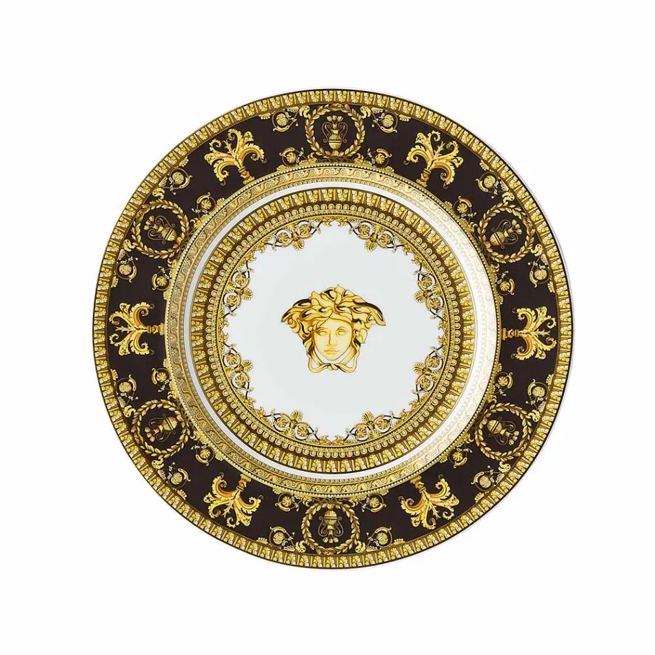 Rosenthal Versace I Love Baroque 4 Assiettes Plates Diamètre 18 cm - Baroque Viadurini
