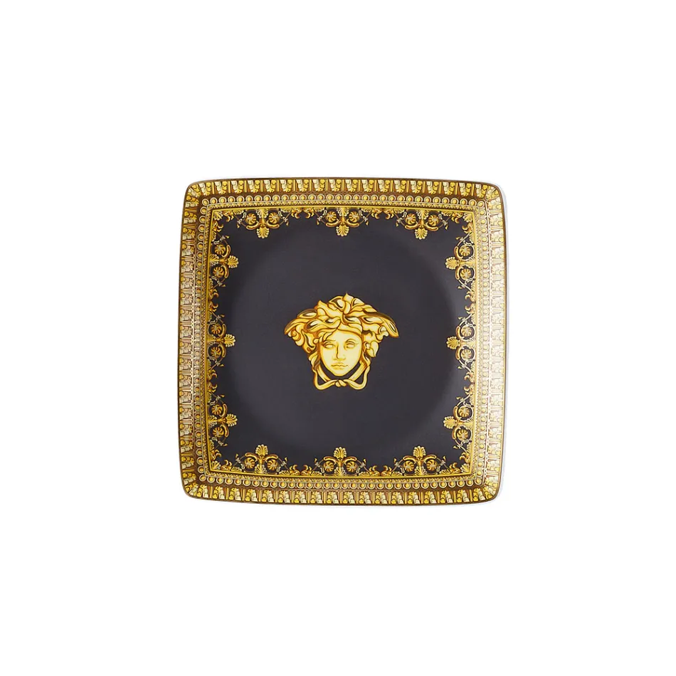 Rosenthal Versace I Love Baroque 6 coupelles plates carrées en porcelaine - Baroque Viadurini