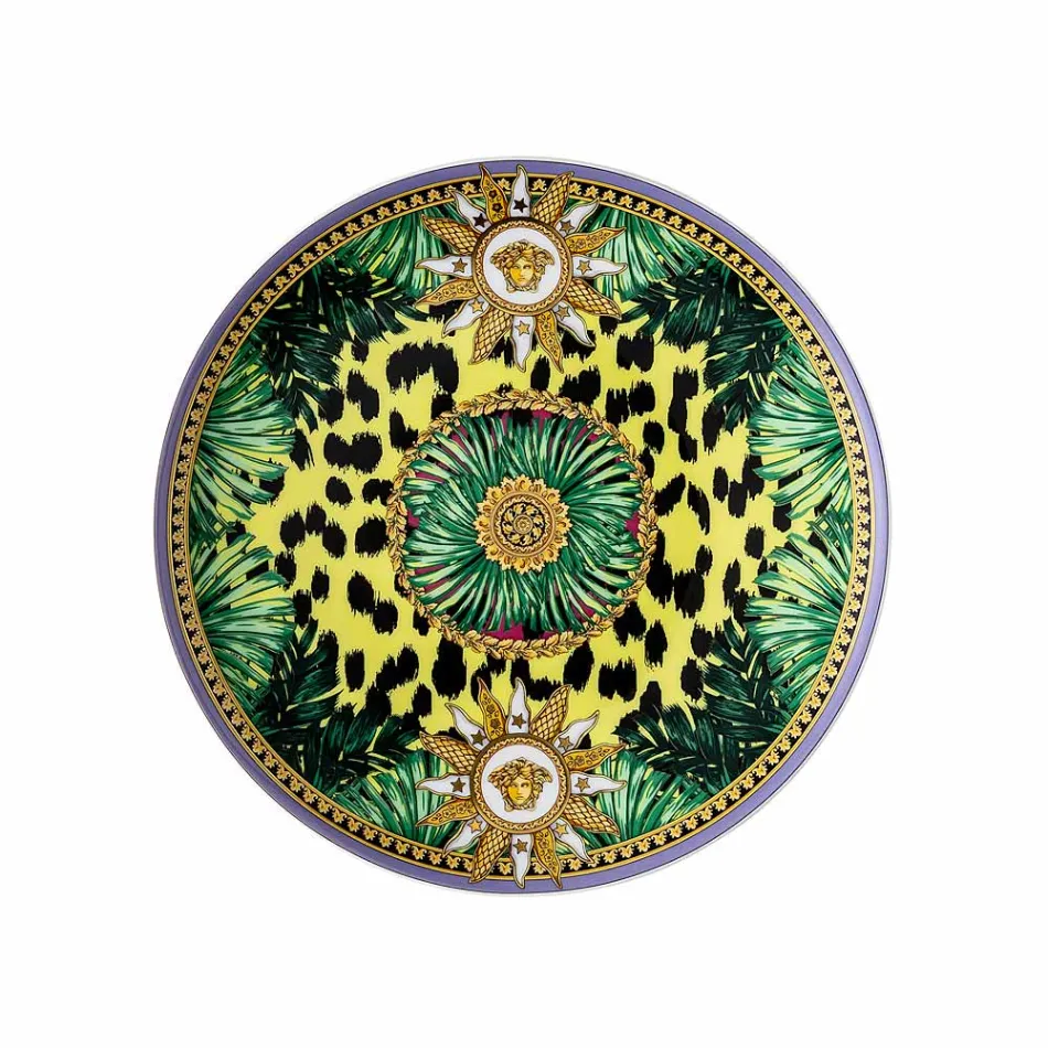 Rosenthal Versace Jungle Animalier 4 Assiettes Plates Diamètre 17 cm - Animalier Viadurini