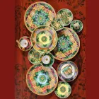 Rosenthal Versace Jungle Animalier 4 Assiettes Plates Diamètre 17 cm - Animalier Viadurini