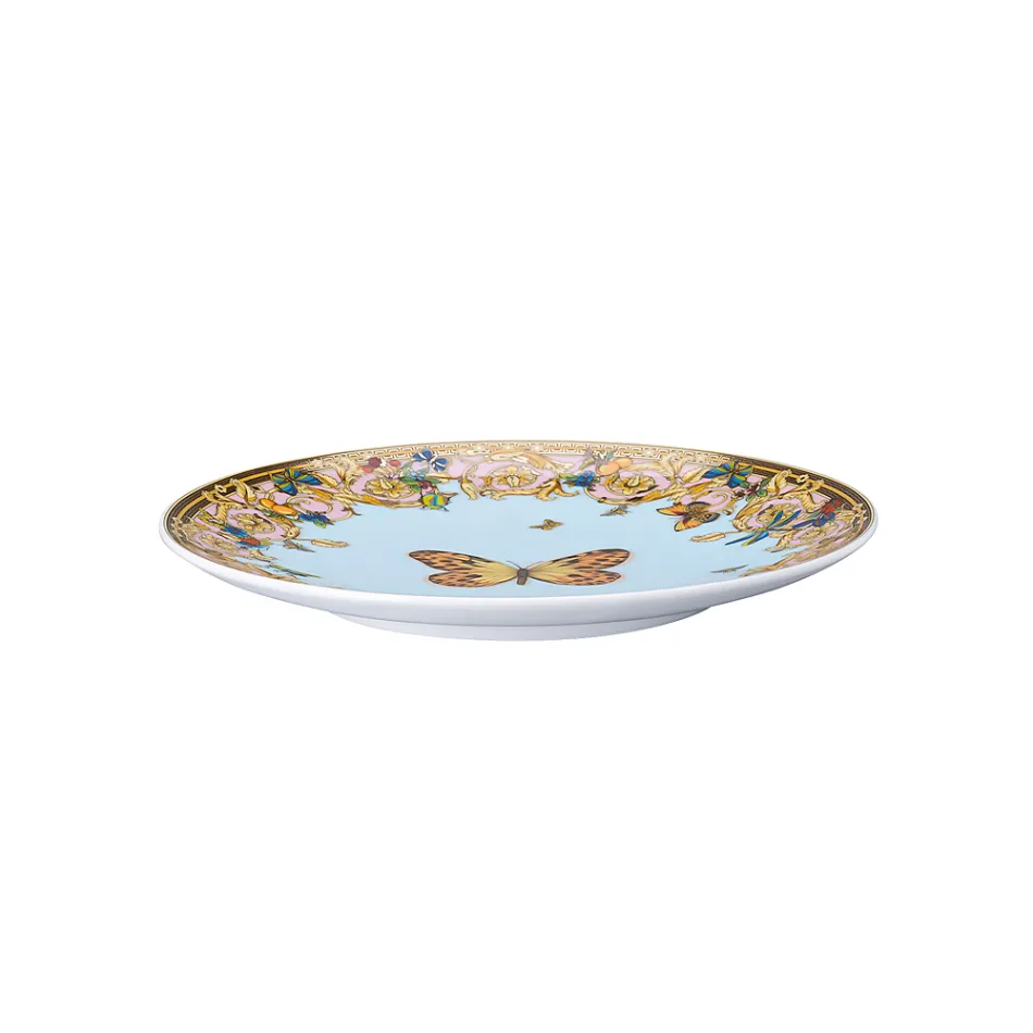Rosenthal Versace Le Jardin 4 Assiettes Plates Diamètre 17 cm en Porcelaine - Jardin Viadurini