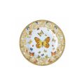 Rosenthal Versace Le Jardin 4 Assiettes Plates Diamètre 18 cm en Porcelaine - Jardin