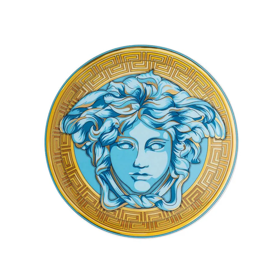 Rosenthal Versace Medusa Amplified 4 Assiettes Plates Diamètre 17 cm - Medusaamplifield Viadurini