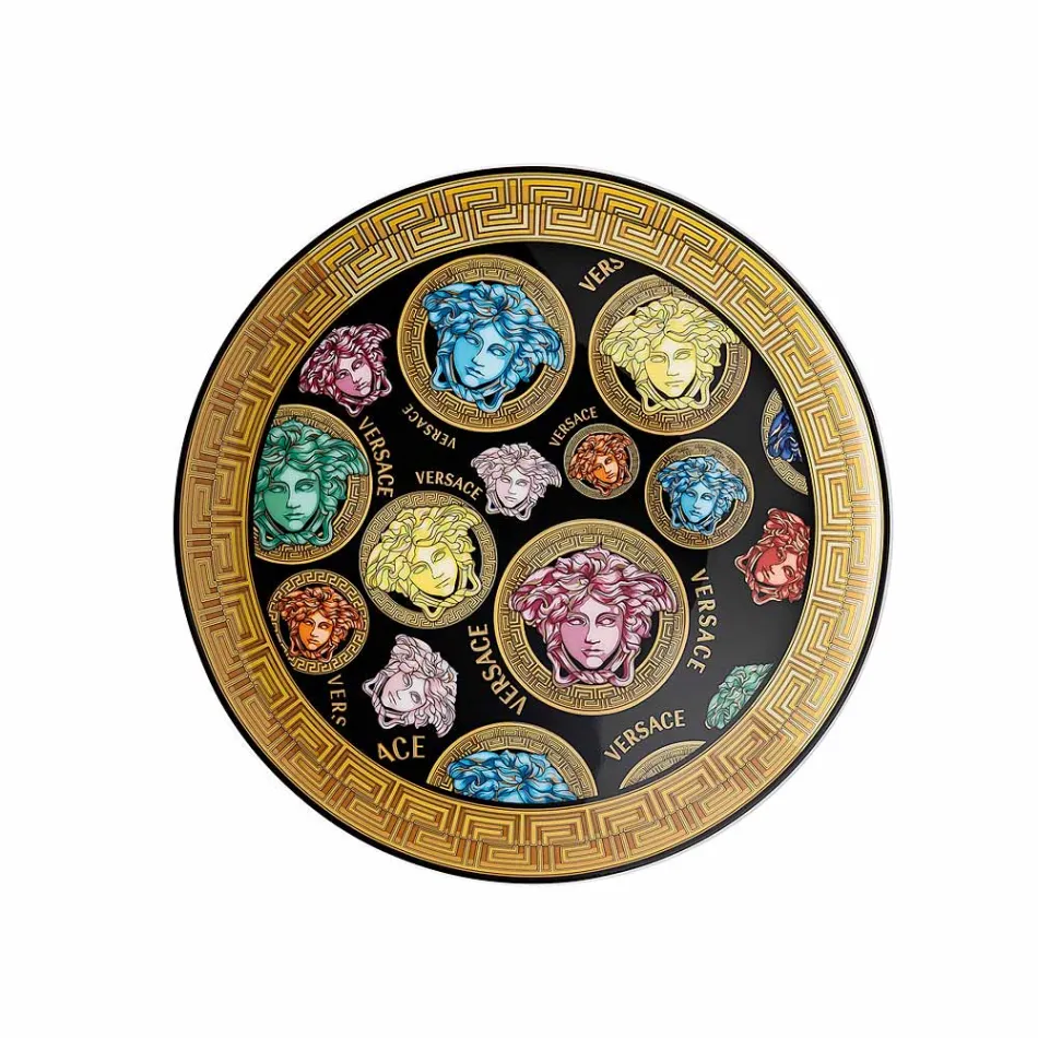 Rosenthal Versace Medusa Amplified Multicolore 4 assiettes plates - Amplifiedmulticolor Viadurini