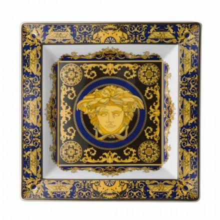 Rosenthal Versace Medusa Blue 22cm tasse de design moderne en porcelaine Viadurini