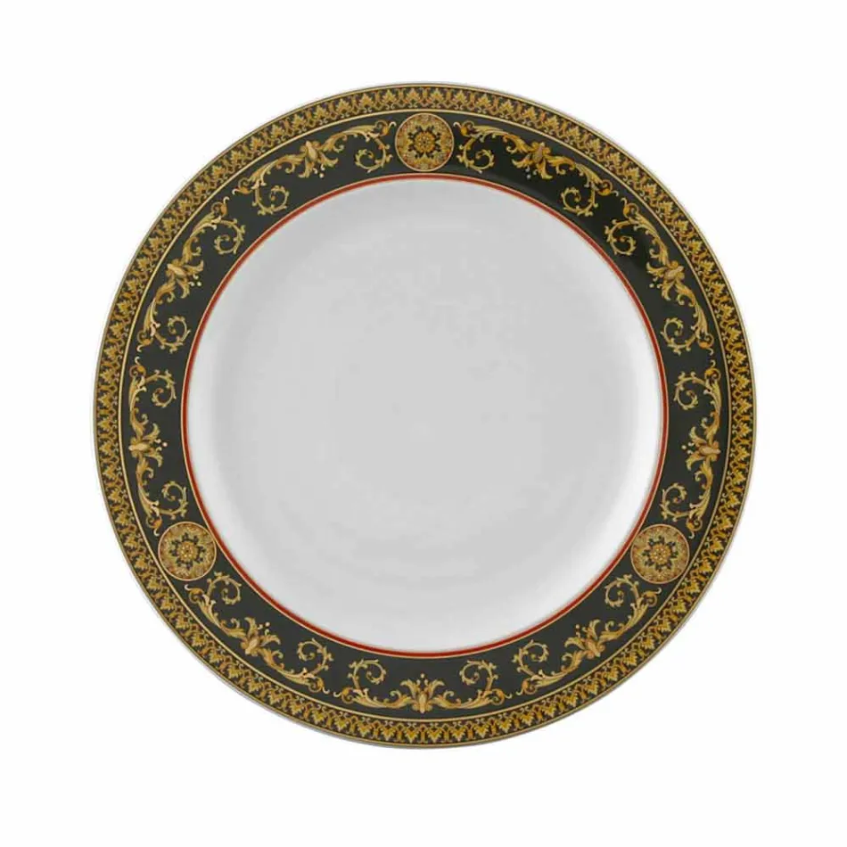 Rosenthal Versace Medusa Blue 27cm assiette plate en porcelaine Viadurini