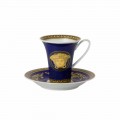Rosenthal Versace Medusa Blue Grande tasse de café en porcelaine