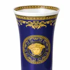 Rosenthal Versace Medusa Blue Vase en porcelaine design moderne 26cm Viadurini
