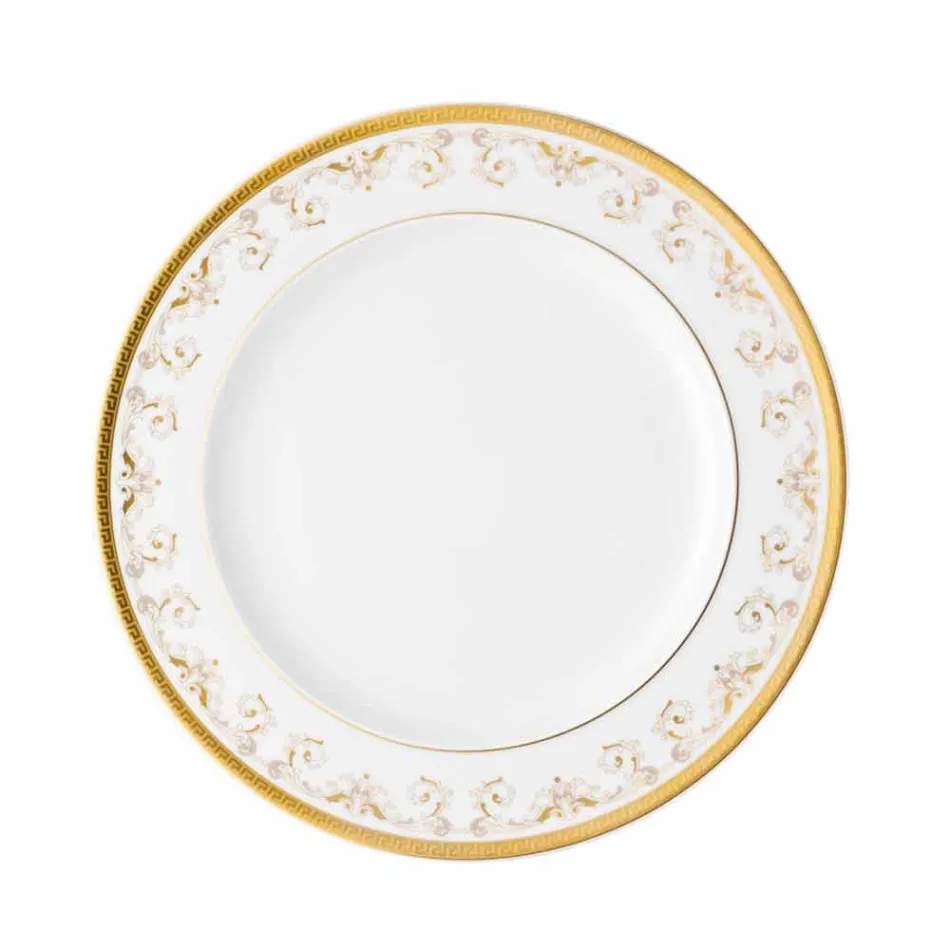 Rosenthal Versace Medusa Gala Or Assiette plate 27cm en porcelaine Viadurini