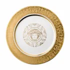 Rosenthal Versace Medusa Gala Plaque dorée en porcelaine 30cm Viadurini