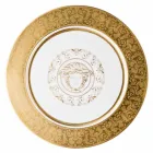Rosenthal Versace Medusa Gala Or Plaque porte 33cm porcelaine Viadurini