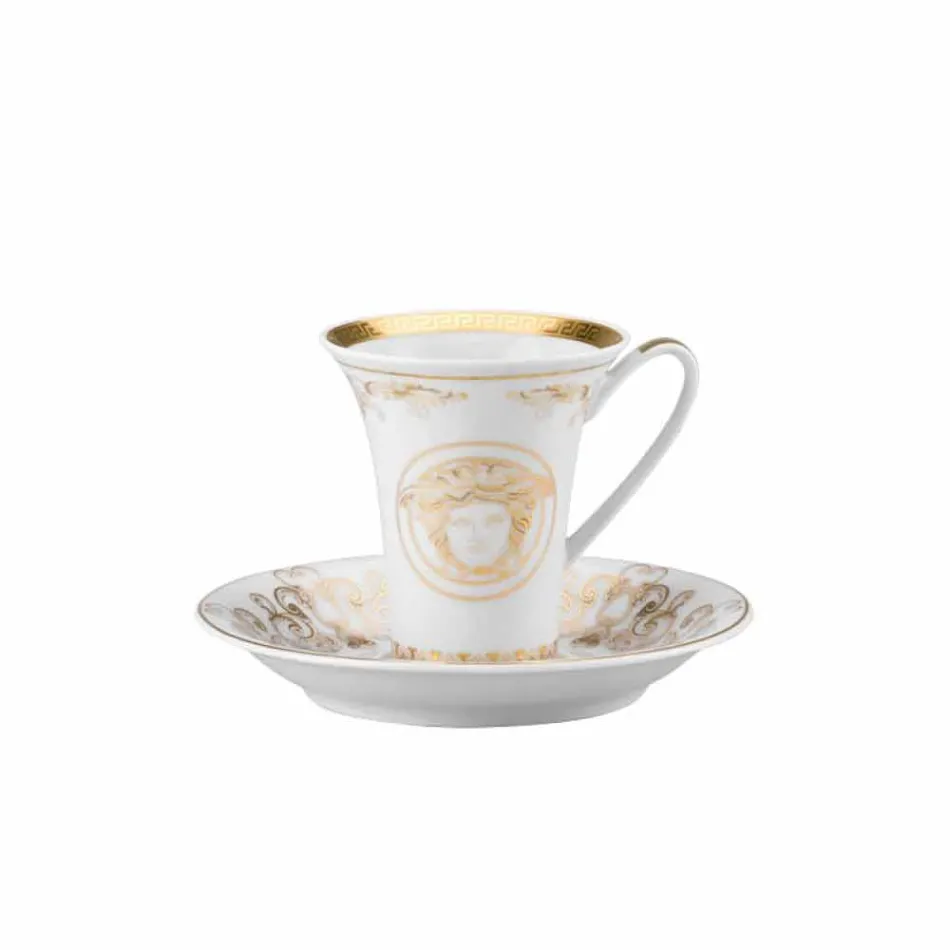 Rosenthal Versace Medusa Gala Set de tasses à expresso en porcelaine 6pc Viadurini