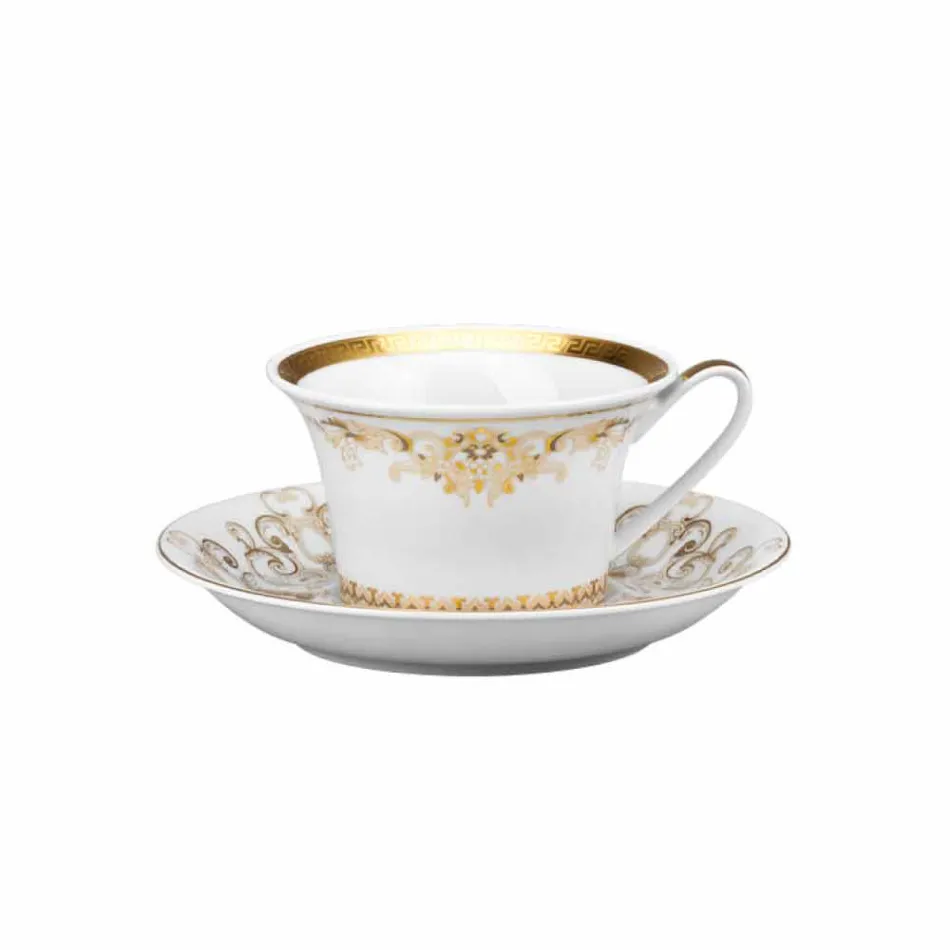 Rosenthal Versace Medusa Gala Ensemble de tasses à thé en or 6 p Viadurini