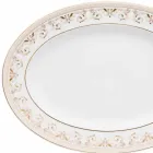 Rosenthal Versace Medusa Gala Assiette ovale 34cm en porcelaine Viadurini