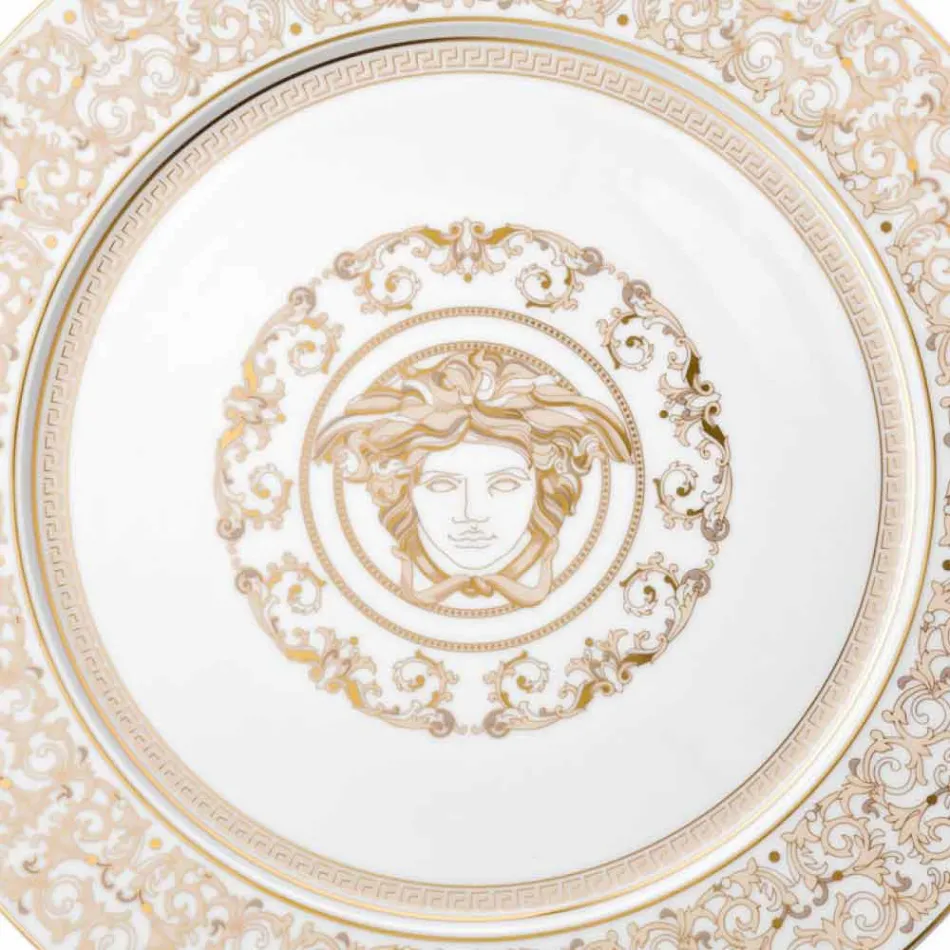 Rosenthal Versace Medusa Gala Assiette 33cm en porcelaine Viadurini