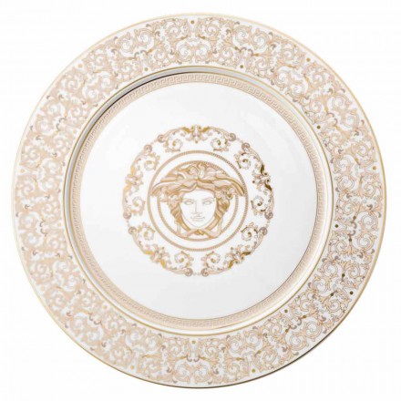 Rosenthal Versace Medusa Gala Assiette 33cm en porcelaine Viadurini