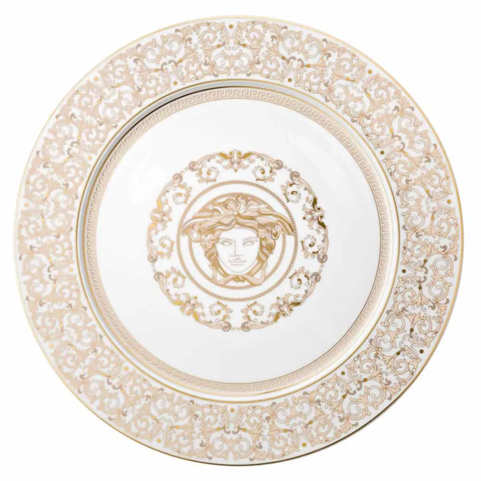 Rosenthal Versace Medusa Gala Assiette 33cm en porcelaine Viadurini