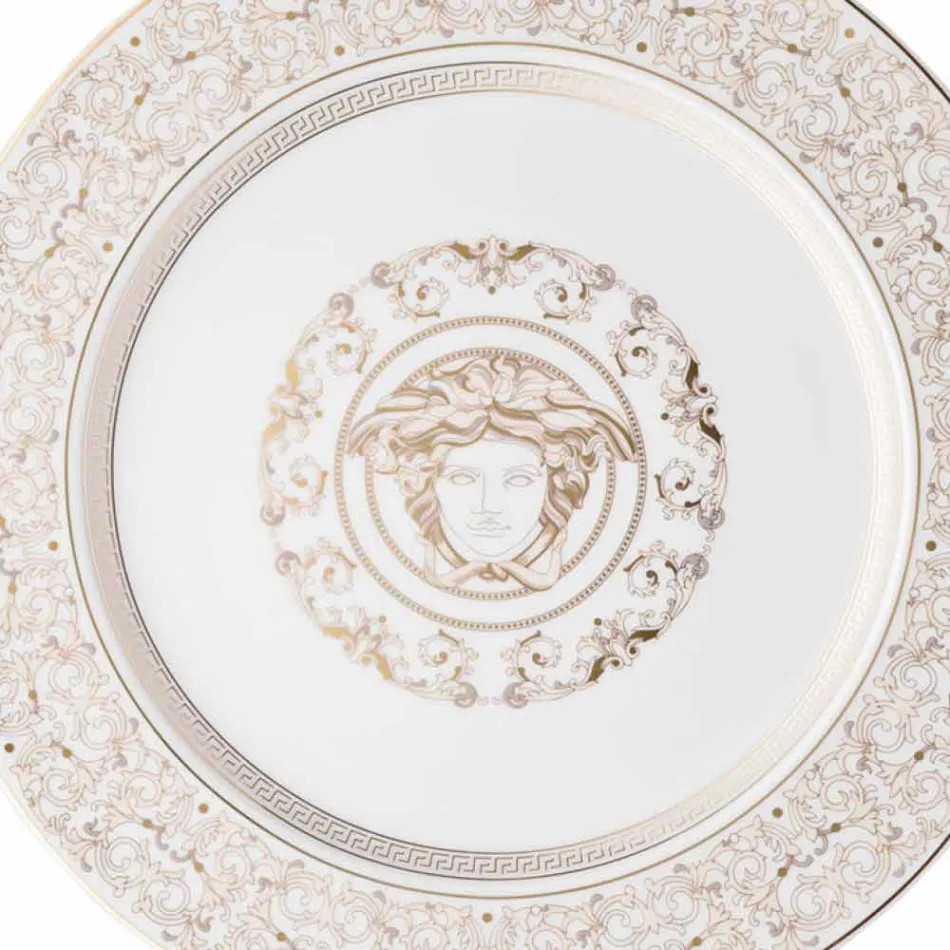 Rosenthal Versace Medusa Gala Assiette placeholder design en porcelaine Viadurini