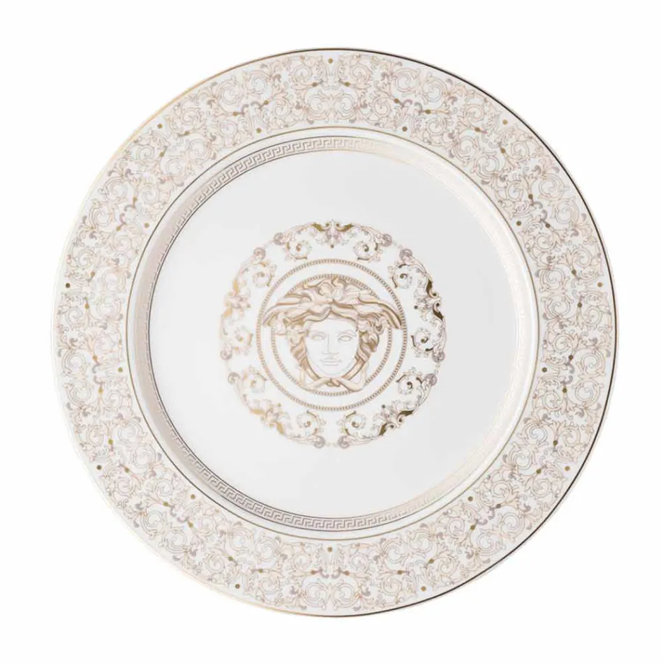 Rosenthal Versace Medusa Gala Assiette placeholder design en porcelaine Viadurini
