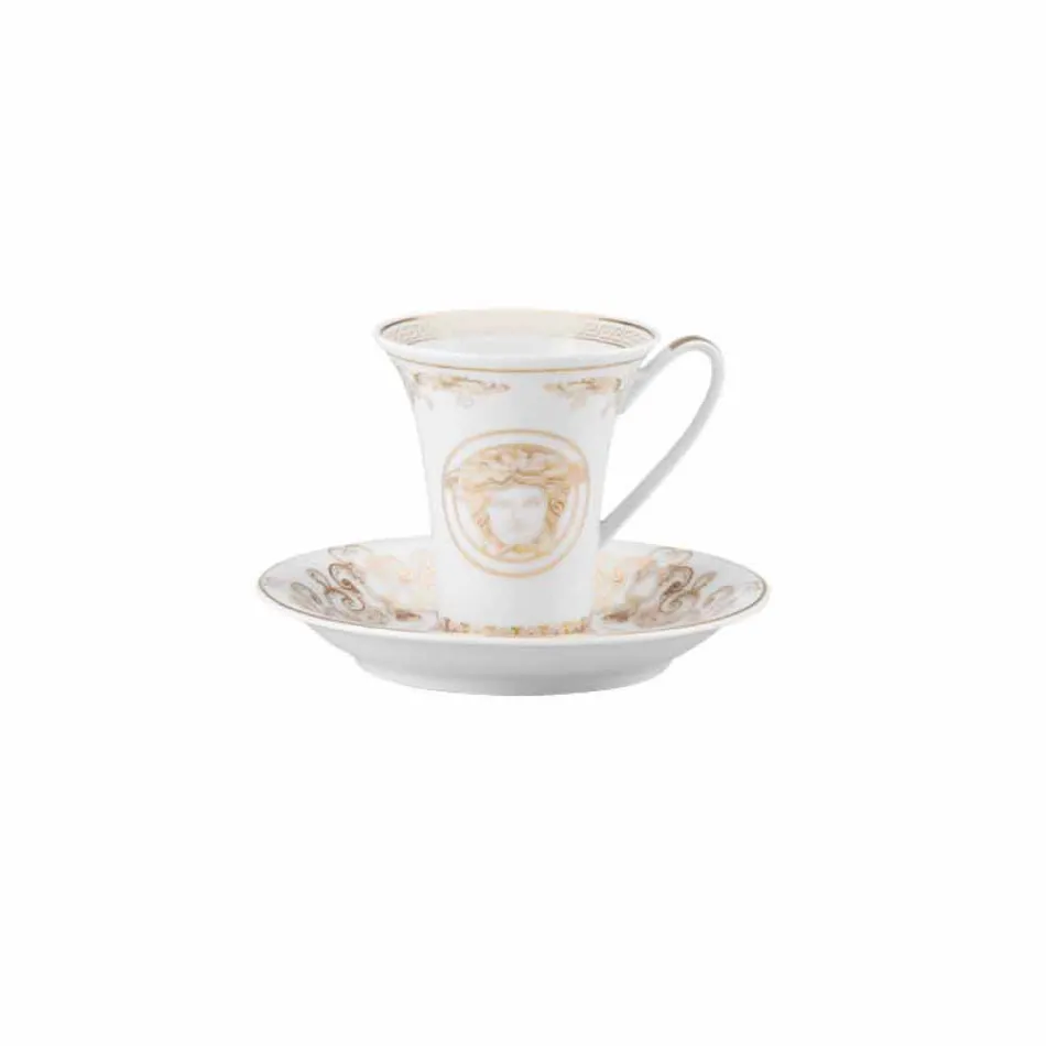 Rosenthal Versace Medusa Gala Tasse à café design en porcelaine Viadurini