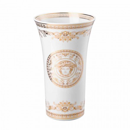 Rosenthal Versace Medusa Gala Vase design en porcelaine h 26cm Viadurini