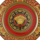 Rosenthal Versace Red Medusa Assiette plate 30cm en porcelaine Viadurini