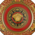 Rosenthal Versace Red Medusa Assiette plate 30cm en porcelaine Viadurini