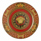 Rosenthal Versace Red Medusa Assiette plate 30cm en porcelaine Viadurini