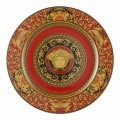 Rosenthal Versace Red Medusa Assiette plate 30cm en porcelaine