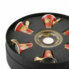 Rosenthal Versace Medusa Tasse à expresso rouge en porcelaine 6 pcs Viadurini