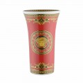 Rosenthal Versace Medusa Rosso Vase en porcelaine design moderne 26cm