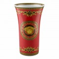 Rosenthal Versace Medusa Rosso Vase en porcelaine design moderne 34cm