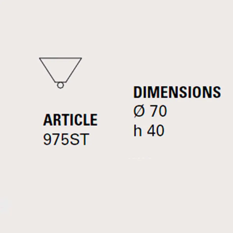 Rosace en céramique pour composition de lampes Battersea 975ST - Toscot Viadurini